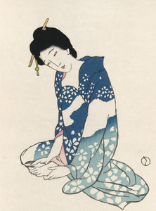 "Woman cutting nails（爪を切る女）"  Small edition